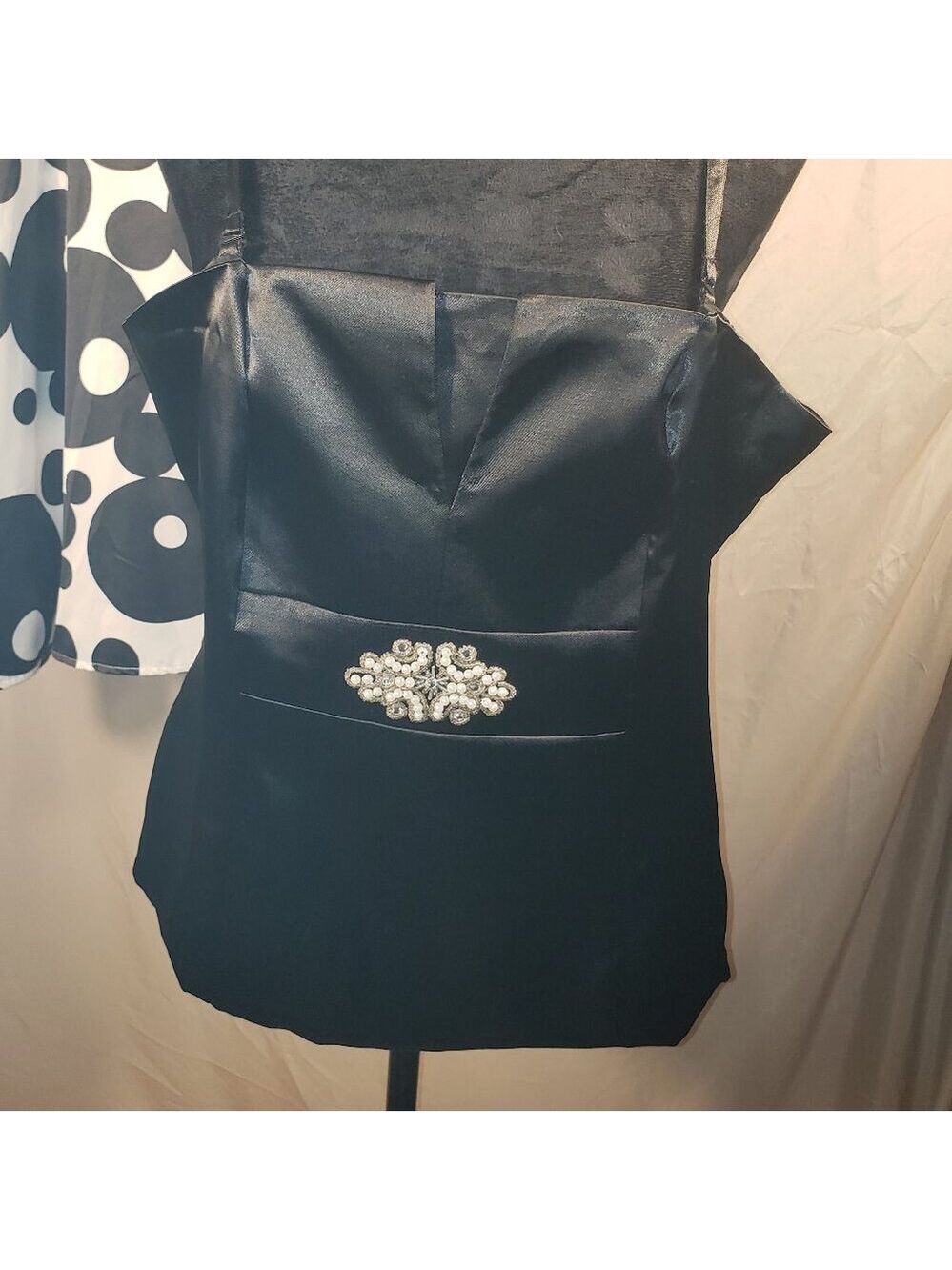 VENUS Black Formal Jeweled Corset Top Size 10
